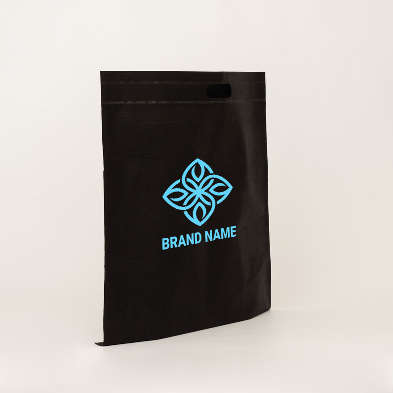 Customized Customized non-woven bag 50x50 CM | NON-WOVEN TNT DKT BAG | SCREEN PRINTING ON TWO SIDES IN ONE COLOR