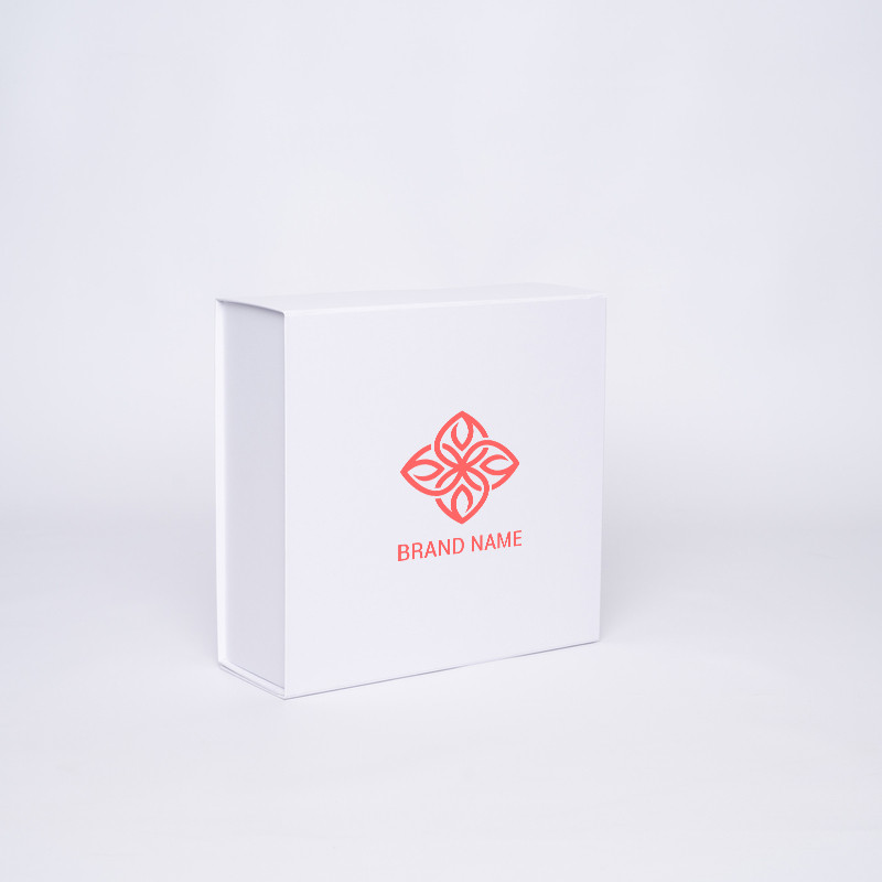 Boîte aimantée personnalisée Wonderbox 15x15x5 CM | WONDERBOX | STANDARD PAPER | SCREEN PRINTING ON ONE SIDE IN ONE COLOUR