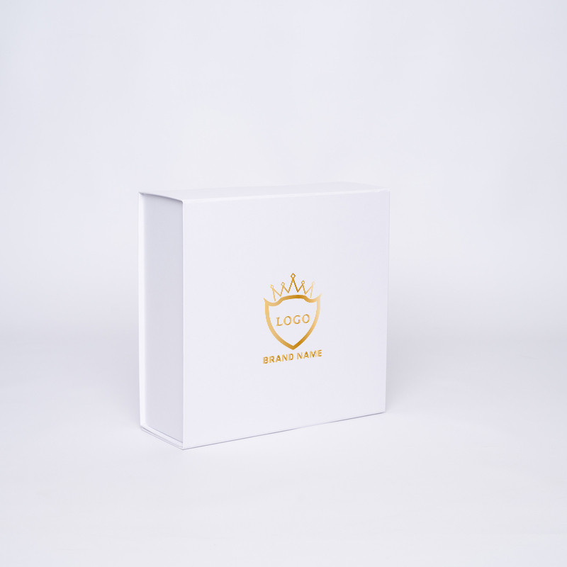 Boîte aimantée personnalisée Wonderbox 15x15x5 CM | WONDERBOX | STANDAARD PAPIER | WARMTEDRUK
