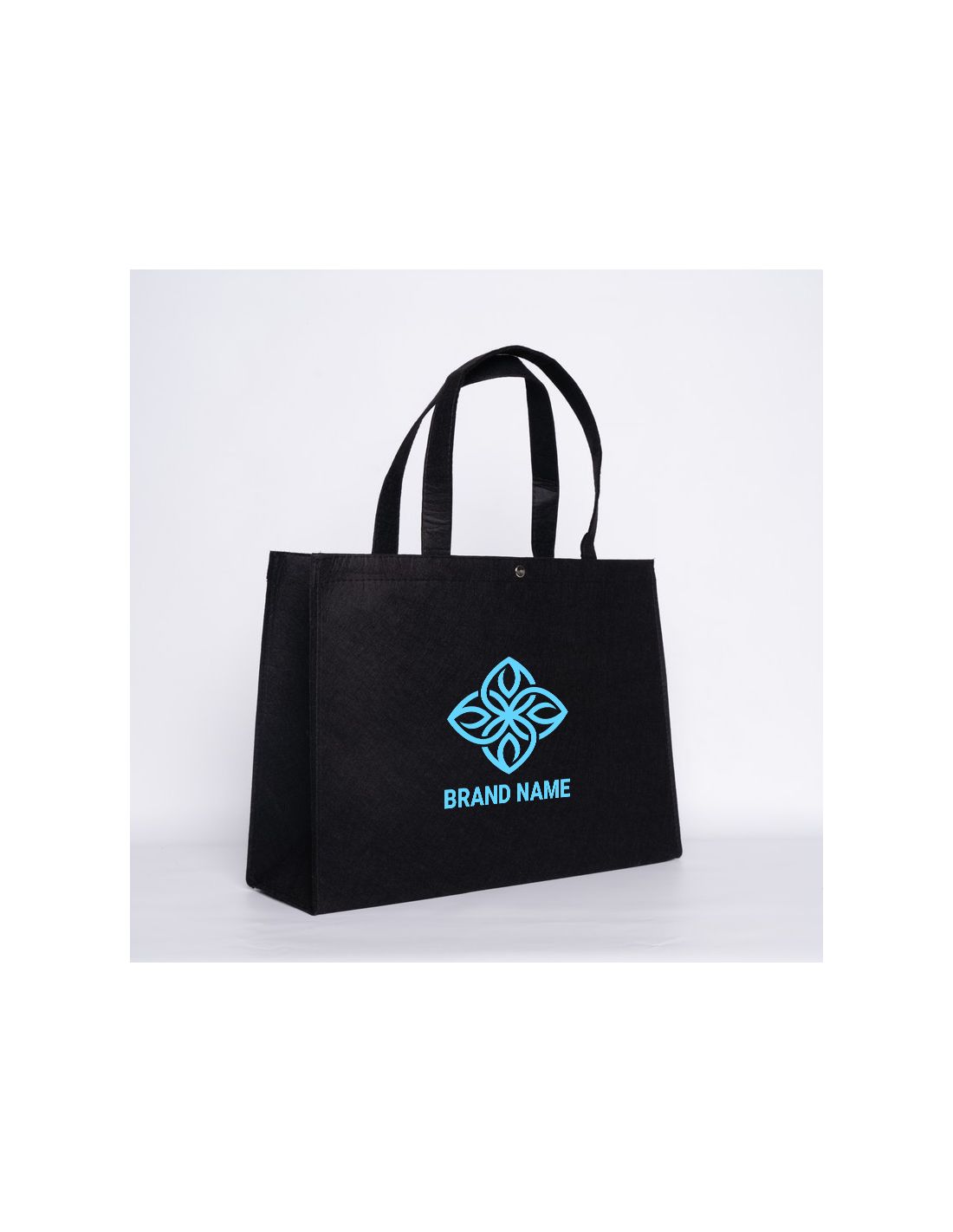 Customized Personalized reusable felt bag 45x13x33 CM | VILTEN WINKELTAS | ZEEFBEDRUKKING AAN 1 ZIJDE IN 1 KLEUR