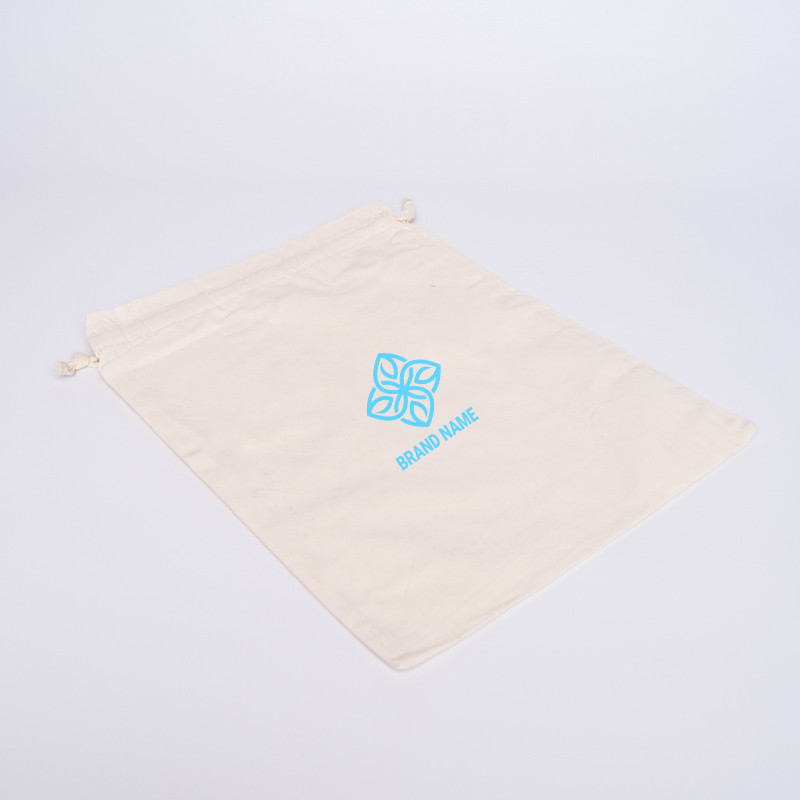 Customized Personalized cotton pouch 29x38 CM | POCHETTE COTON | IMPRESSION EN SÉRIGRAPHIE SUR UNE FACE EN UNE COULEUR