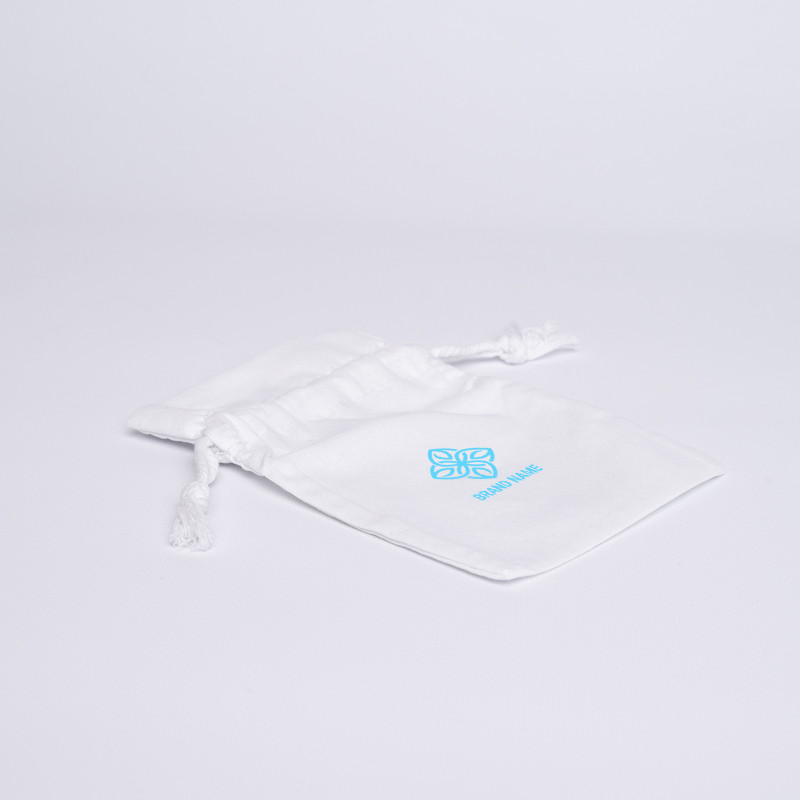 Customized Personalized cotton pouch 11,5x16 CM | POCHETTE COTON | IMPRESSION EN SÉRIGRAPHIE SUR UNE FACE EN UNE COULEUR