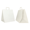 Customized 36X30X36 CM 36X30X36 CM | PAPER SAFARI BAG WIDE BOTTOM| FLEXO PRINTING IN ONE COLOR ON 2 SIDES | KRAFT PAPER WHITE...