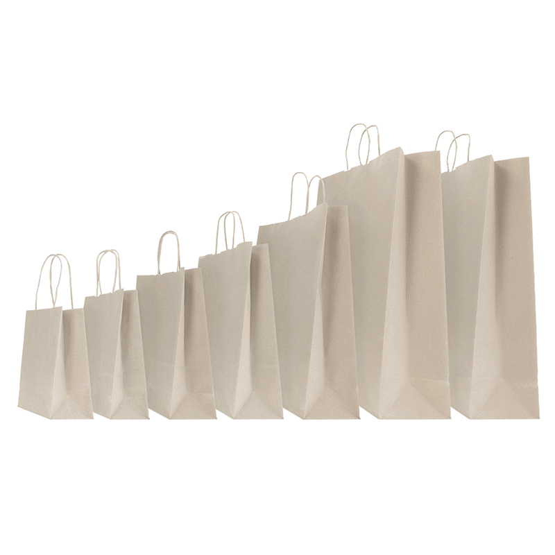 54x14x45 54x14x45 CM | PAPER BAG SAFARI | FLEXO PRINTING IN ONE COLOR ON PRE-DEFINED AREAS ON BOTH SIDES