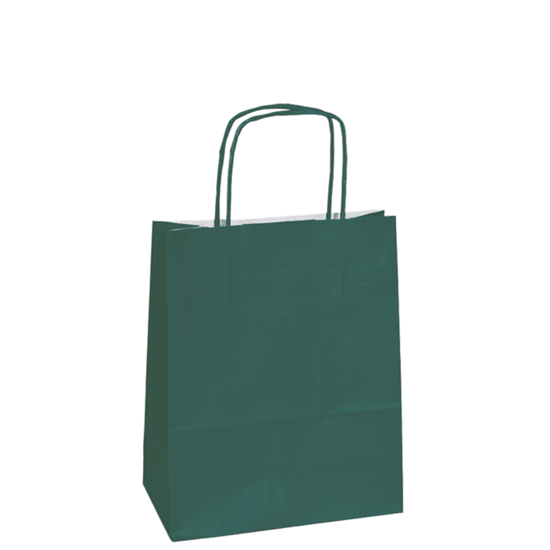 Customized 22x10x29 22x10x29 CM | PAPER BAG SAFARI | FLEXO PRINTING IN ONE COLOR ON PRE-DEFINED AREAS ON BOTH SIDES