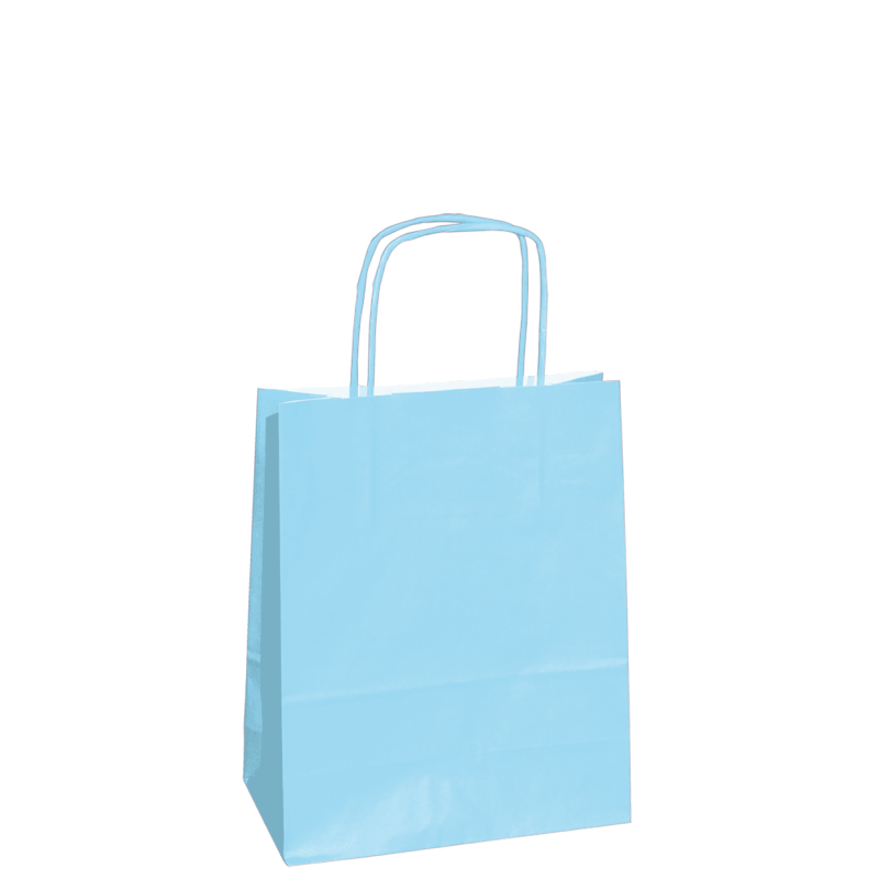 Customized 14X09X20 14X09X20 CM | PAPER BAG SAFARI | FLEXO PRINTING IN ONE COLOR ON PRE-DEFINED AREAS ON BOTH SIDES