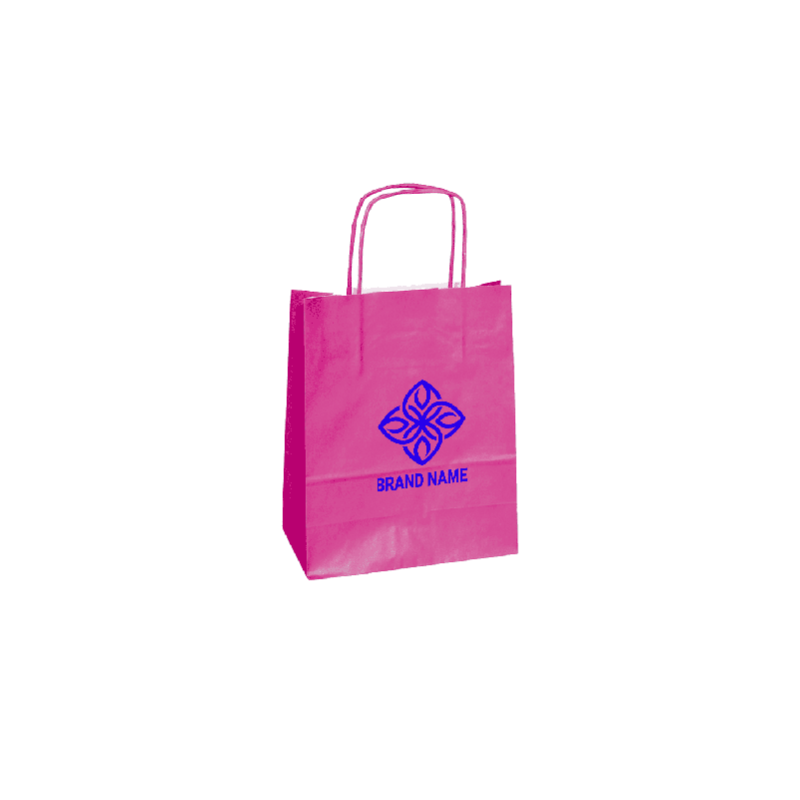 14X09X20 CM | PAPER BAG SAFARI | FLEXO PRINTING IN ONE COLOR ON PRE-DEFINED AREAS ON BOTH SIDES