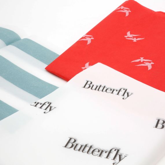 Personalisiertes Seidenpapier 50x75 CM | SEIDENPAPIER | FLEXO 1-FARBIG| 3000 BLÄTTER | 6 WOCHEN