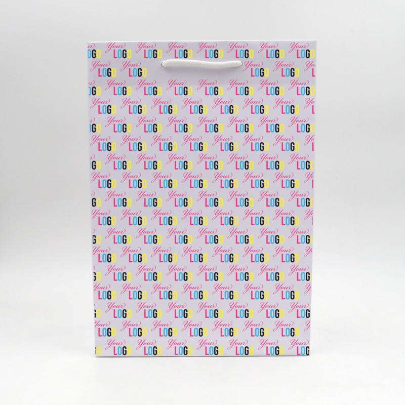 26 x 12 x 37 cm | Papiertasche mit Kordel | Offsetdruck