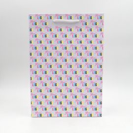 Sac papier personnalisé Noblesse 26x12x37 CM | SAC PAPIER NOBLESSE | IMPRESSION OFFSET SUR L'ENSEMBLE DU SAC