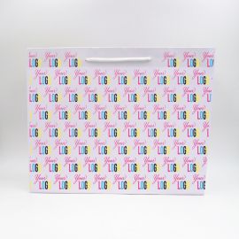 Customized Personalized shopping bag Noblesse 45x14x36 CM | NOBLESSE PAPER BAG | OFFSET PRINTING ALL OVER