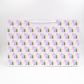 54 x 13 x 36 cm| Papiertasche mit Kordel | Offsetdruck