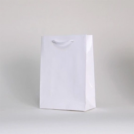 Customized Bags with rope or ribbons handles Laminated paper bag