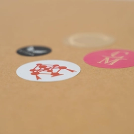 Personalisierter Sticker Rundes Etikett