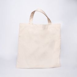 BAUMWOLLTASCHE | 38x 42 CM | TOTE-TASCHE MIT TASCHE