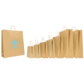 SAFARI NATURAL KRAFT BAG WITH TWISTED HANDLES