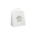 WITTE KRAFT BOX TAS MET PLATTE HANDVATTEN