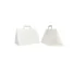 WITTE KRAFT BOX TAS MET PLATTE HANDVATTEN