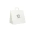 WITTE KRAFT BOX TAS MET PLATTE HANDVATTEN