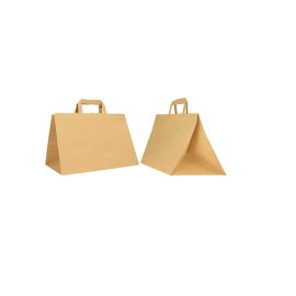 NATUUR KRAFT BOX TAS MET PLATTE HANDVATTEN