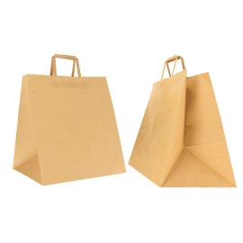 NATUUR KRAFT BOX TAS MET PLATTE HANDVATTEN