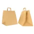 NATURAL KRAFT BOX BAG WITH FLAT HANDLES