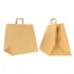 NATUR KRAFT BOX-TASCHE MIT FLACHEN GRIFFEN