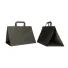 FARBIGEN BOX-TASCHE MIT FLACHEN GRIFFEN