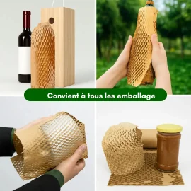 GESCHENKVERPACKUNGSPAPIER MIT WABENMUSTER