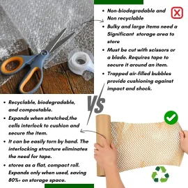 PAPEL DE REGALO EN FORMA DE PANAL