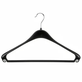Premium Slimline Dreieck-Kleiderbügel | 44cm | Antirutsch-Hosensteg...