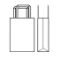 BOLSA DE PAPEL ASA PLANA | 18X08X25