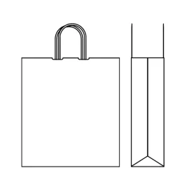 Papieren tas met gedraaide handgreep | 45x15x50 - Gepersonaliseerde...