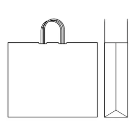 BORSA DI CARTA MANICI TORSI | 45x15x36