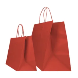 SAC PAPIER POIGNÉE TORSADÉES| 28x17x29 - Sac papier personnalisé Sa...