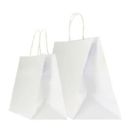 PAPIEREN TAS GEDRAAIDE HANDVATEN| 32x23x35 - Gepersonaliseerde Safa...