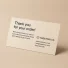 PERSONALISIERTE DANKESKARTEN | 100X210 MM - Zuhause | Centuryprint