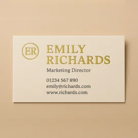 GEPERSONALISEERDE VISITEKAARTJES MET FOLIEDRUK & EMBOSSING | 85X55 ...