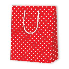 SACCHETTO IN CARTA A POIS | 17,8x9,8x22,9cm
