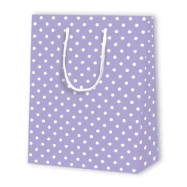 PAPIERTASCHE MIT PUNKTEN | 17,8x9,8x22,9 cm - Taschen mit Muster | ...