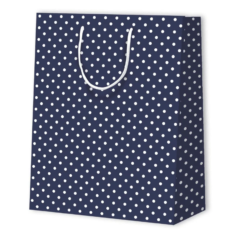 SAC PAPIER À POIS | 26x12,7x32,4 - Sacs à motif - Centuryprint