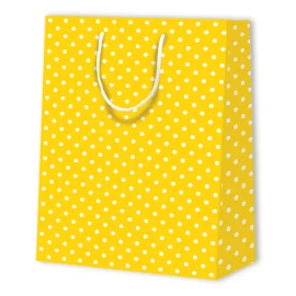 PAPIERTASCHE MIT PUNKTEN | 26x12,7x32,4 - Taschen mit Muster | Cent...