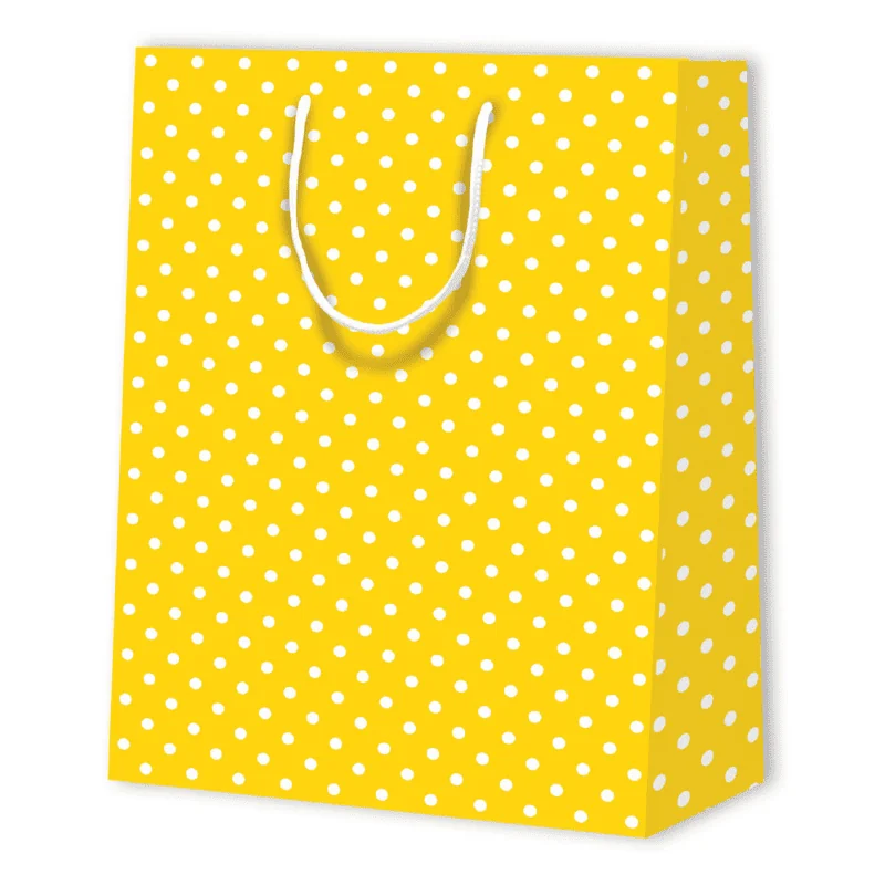BOLSA DE PAPEL CON LUNARES | 26x12,7x32,4 - Bolsas con estampado - Centuryprint