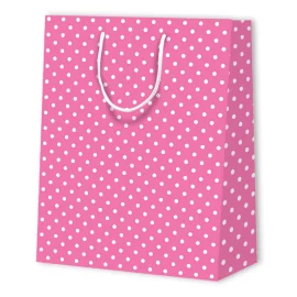 SAC PAPIER À POIS | 26x12,7x32,4 - Sacs à motif | Centuryprint