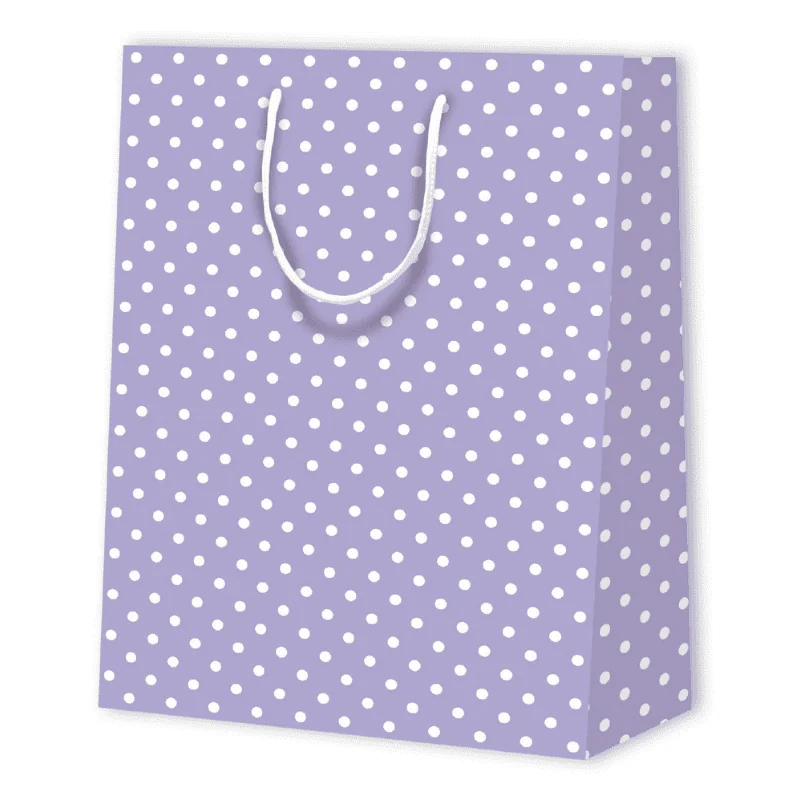 SAC PAPIER À POIS | 26x12,7x32,4 - Sacs à motif - Centuryprint