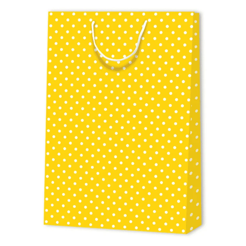 SAC PAPIER À POIS | 33x10,2x45,7 - Sacs à motif - Centuryprint