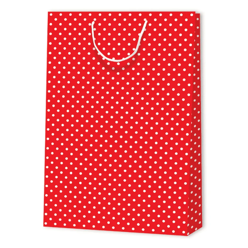 SAC PAPIER À POIS | 33x10,2x45,7 - Sacs à motif - Centuryprint