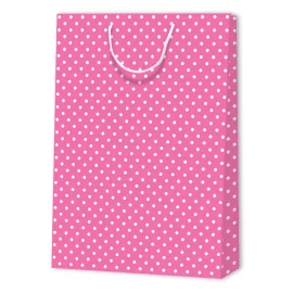 POLKA DOT PAPER BAG | 33x10,2x45,7 - Patterned Bags | Centuryprint