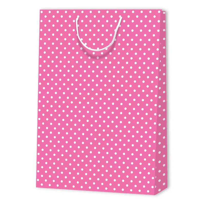 POLKA DOT PAPER BAG | 33x10,2x45,7 - Patterned Bags - Centuryprint