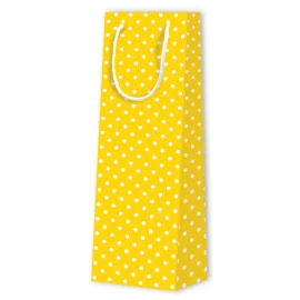 POLKA DOT PAPER BAG FOR BOTTLES | 12,3x7,8x36,2 - Patterned Bags | ...